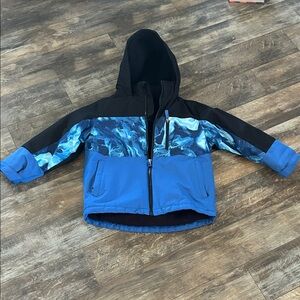 Swiss Tech Kids Jacket - Black and Blue